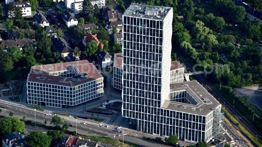 Aerial image Bonn - Building site office building Neuer Kanzlerplatz on Kaiserstrasse - Reuterstrasse in the district Gronau in Bonn, in the state North Rhine-Westphalia, Germany