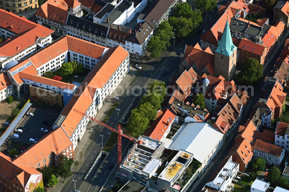Aerial image Braunschweig - Building site office building Sportzentrum Gueldenstrasse in the district Innenstadt in Brunswick in the state Lower Saxony, Germany