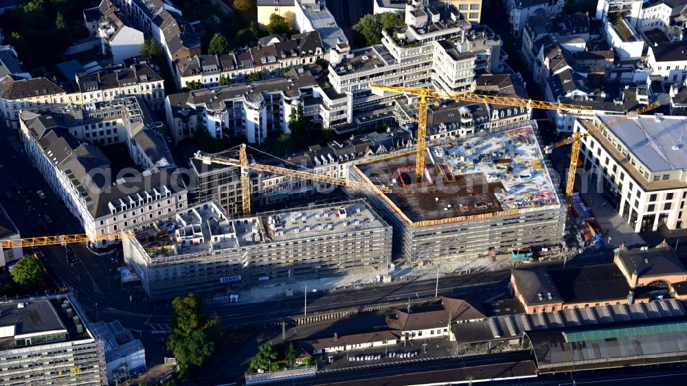 Aerial photograph Bonn - Building site office building Urban Soul on also called Bonner Loch on Maximilianstrasse in the district Zentrum in Bonn in the state North Rhine-Westphalia, Germany