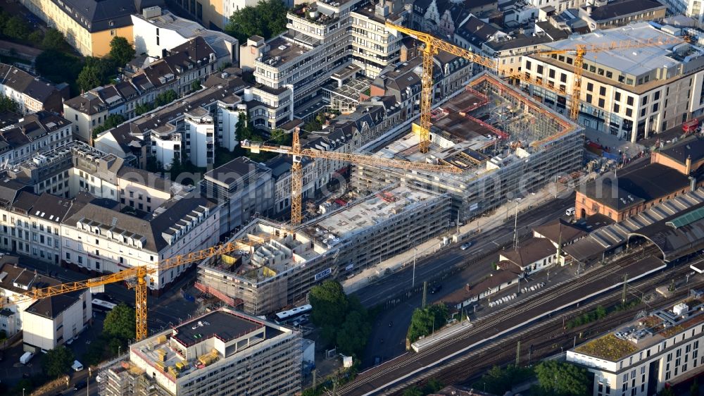 Aerial photograph Bonn - Building site office building Urban Soul on also called Bonner Loch on Maximilianstrasse in the district Zentrum in Bonn in the state North Rhine-Westphalia, Germany