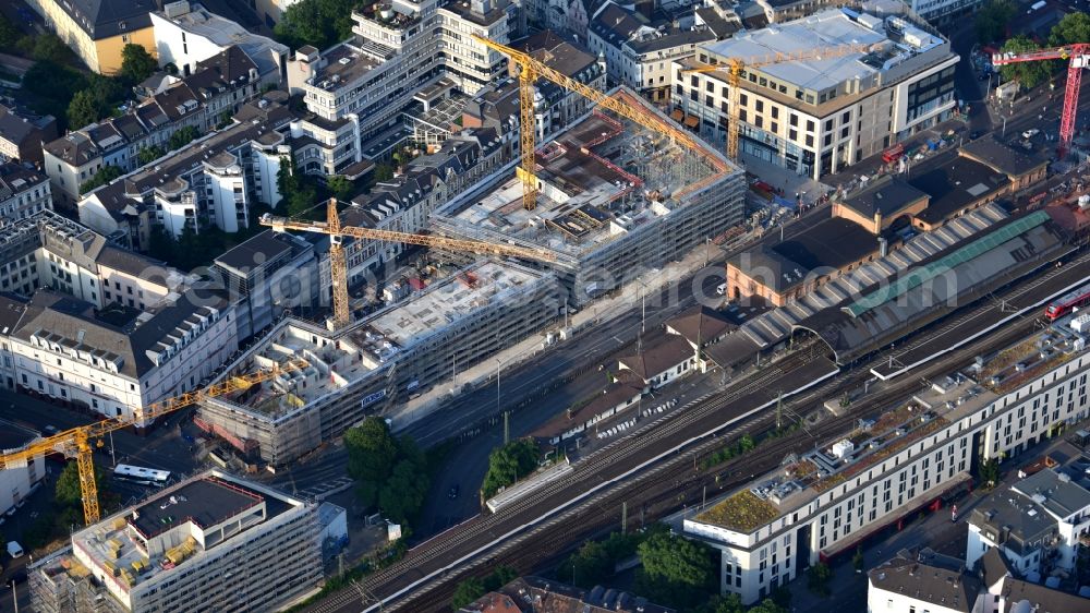 Bonn from the bird's eye view: Building site office building Urban Soul on also called Bonner Loch on Maximilianstrasse in the district Zentrum in Bonn in the state North Rhine-Westphalia, Germany