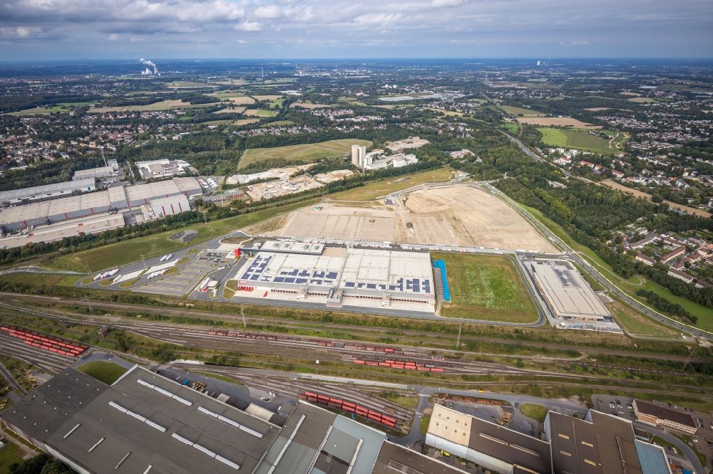 Aerial photograph Dortmund - Construction site with development and excavation work on the former Hoesch site in Dortmund in the state of North Rhine-Westphalia
