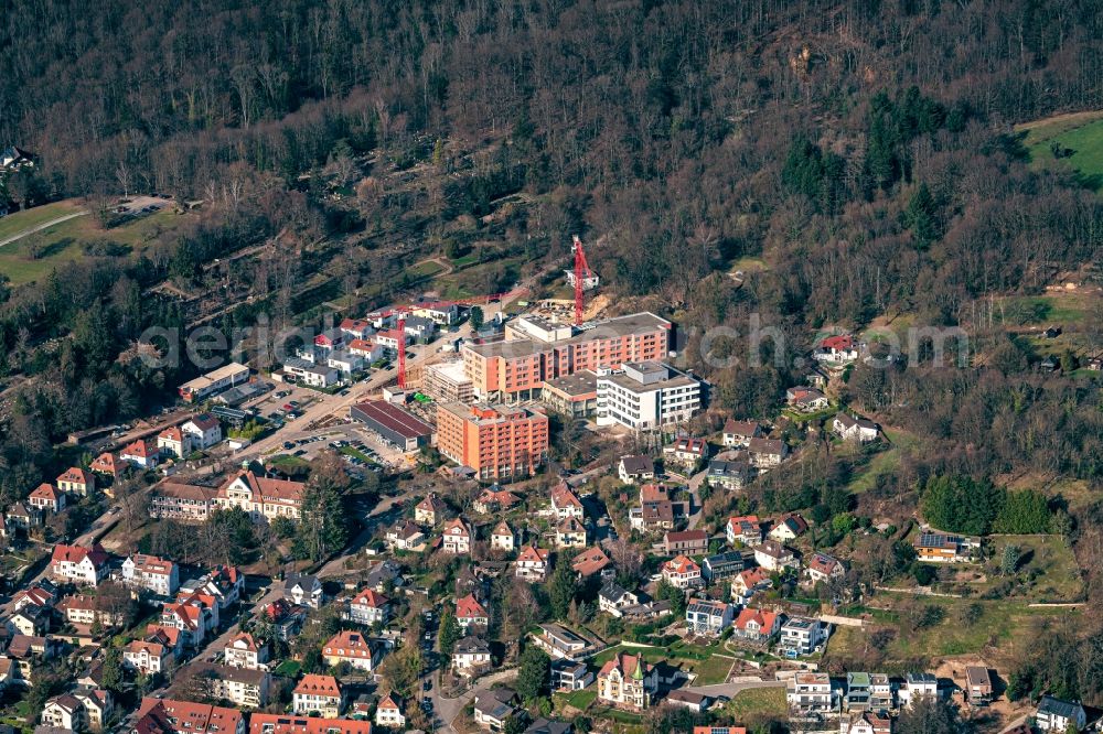 Aerial image Emmendingen - Construction site for a new extension to the hospital grounds in Emmendingen in the state Baden-Wuerttemberg, Germany