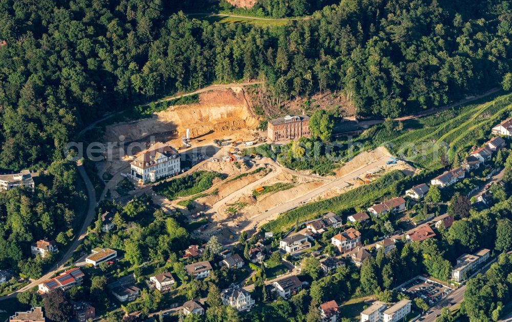 Aerial image Lahr/Schwarzwald - Construction site with development works and embankments works Am Altvater in Lahr/Schwarzwald in the state Baden-Wurttemberg, Germany