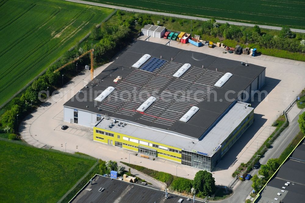 Aerial image Himmelkron - Construction site on the premises of the Frenzelit GmbH on the Industriestrasse in Himmelkron in the state of Bavaria, Germany
