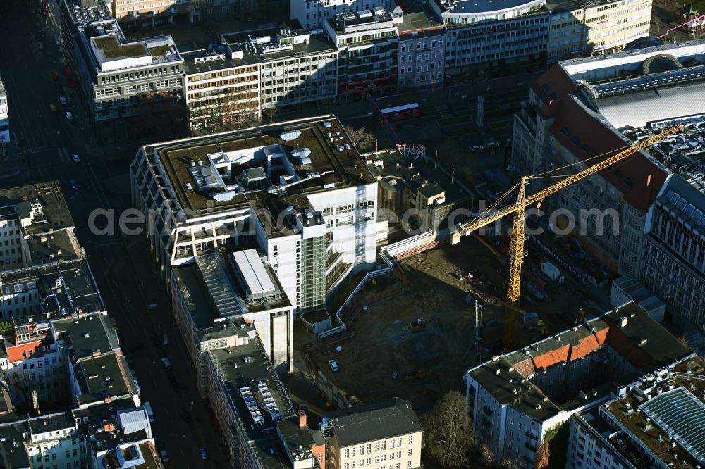Berlin from the bird's eye view: Building site office building Passauer Strasse in the district Schoeneberg in Berlin, Germany