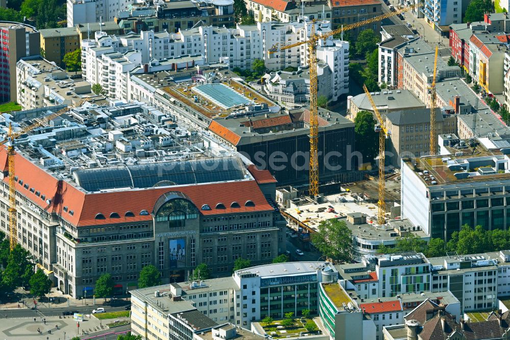 Berlin from above - Building site office building Passauer Strasse in the district Schoeneberg in Berlin, Germany