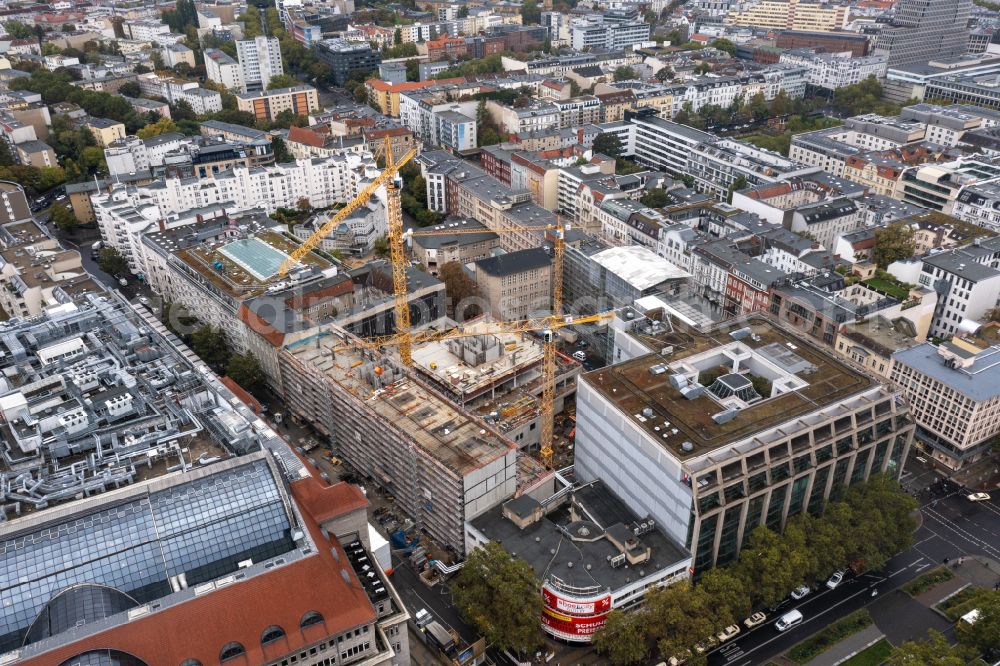 Aerial photograph Berlin - Building site office building Passauer Strasse in the district Schoeneberg in Berlin, Germany