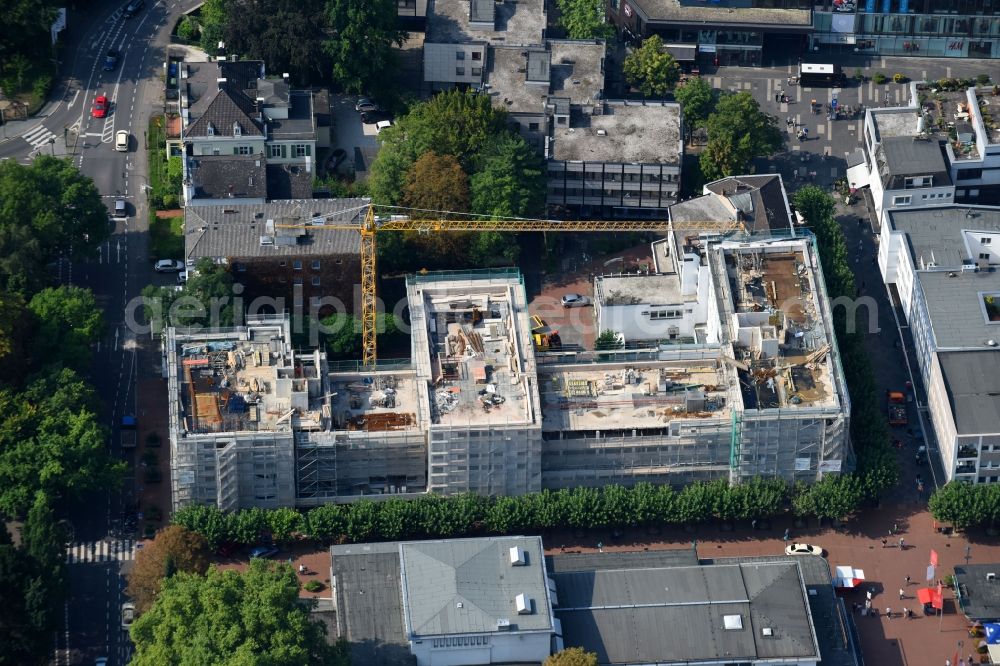 Bonn from the bird's eye view: Construction site of a multi-family house residential complex Am Michaelshof in the district of Bad Godesberg in Bonn in the state of North Rhine-Westphalia, Germany