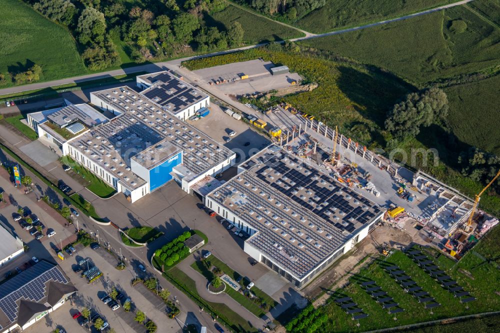 Aerial image Freistett - Company grounds and facilities of Zimmer Groupf on street Am Glockenloch in Freistett in the state Baden-Wuerttemberg, Germany