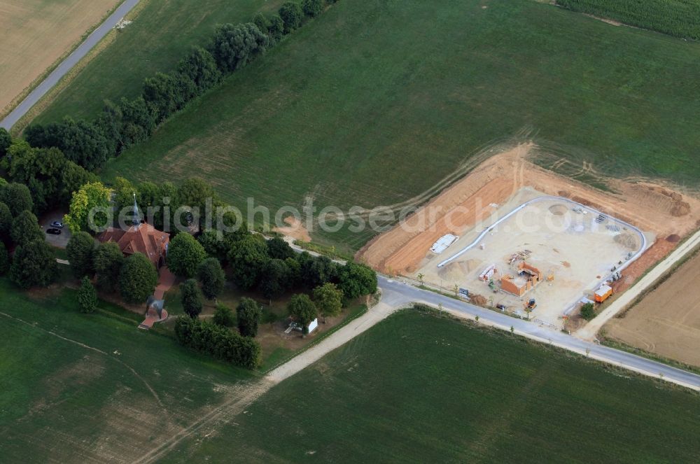 Aerial photograph Steinbach - Construction site of the new information point Etzelbach in Steinbach in the state of Thuringia