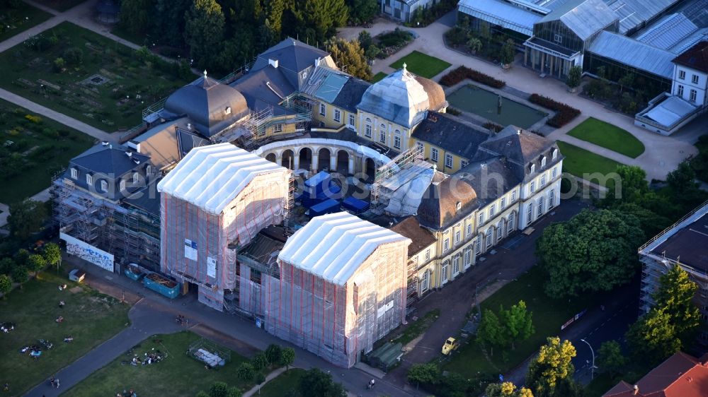Aerial image Bonn - Construction site with reconstruction works at the Palais des Poppelsdorfer Schloss in the district Poppelsdorf in Bonn in the state North Rhine-Westphalia, Germany