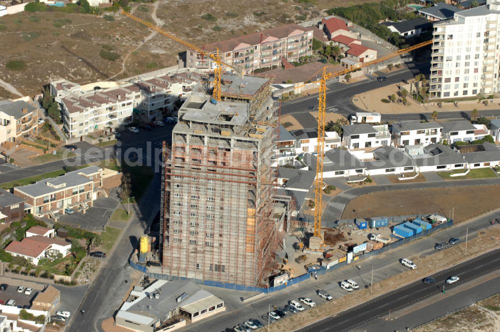 Aerial photograph Kapstadt - Construction site in the residental area on Blouberg Beach in Cape Town, South Africa