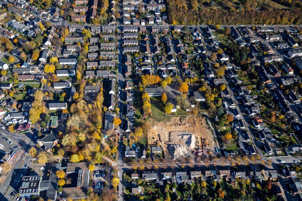 Aerial photograph Duisburg - Residential construction site with multi-family housing development- on the Luederitzallee in Duisburg in the state North Rhine-Westphalia, Germany