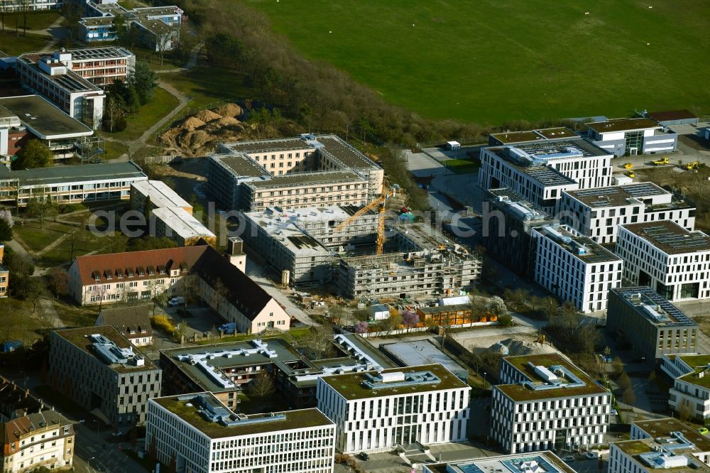 Aerial image Mannheim - Construction site for the new building of an Office building - Ensemble on Konrad-Zuse-Ring in Mannheim in the state Baden-Wuerttemberg, Germany