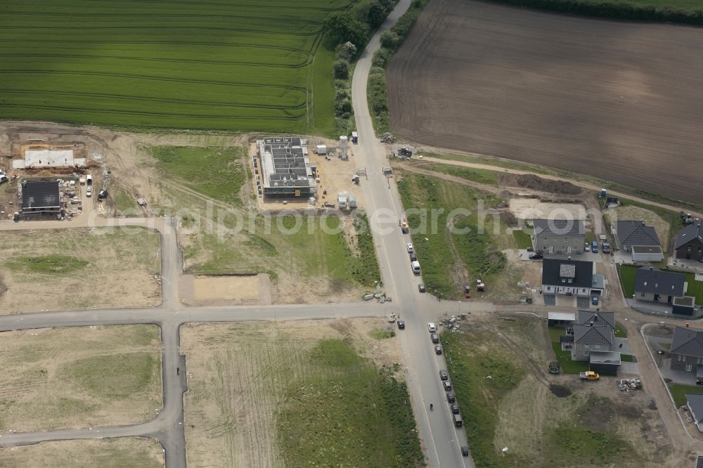 Flensburg from the bird's eye view: Construction site for the new construction of detached houses in Flensburg in the state of Schleswig-Holstein