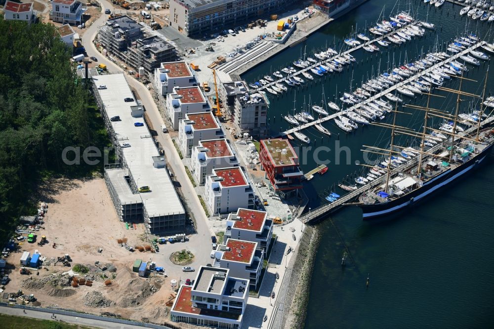 Aerial image Travemünde - Holiday house plant of the park Priwall Waterfront along the Priwallpromenade in Luebeck in the state Schleswig-Holstein, Germany