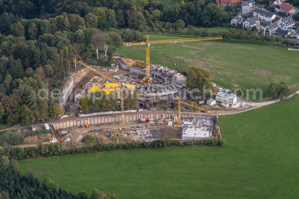 Horben from above - New construction site the hotel complex Luisenhoehe Gesundheitsresort in Horben in the state Baden-Wuerttemberg, Germany