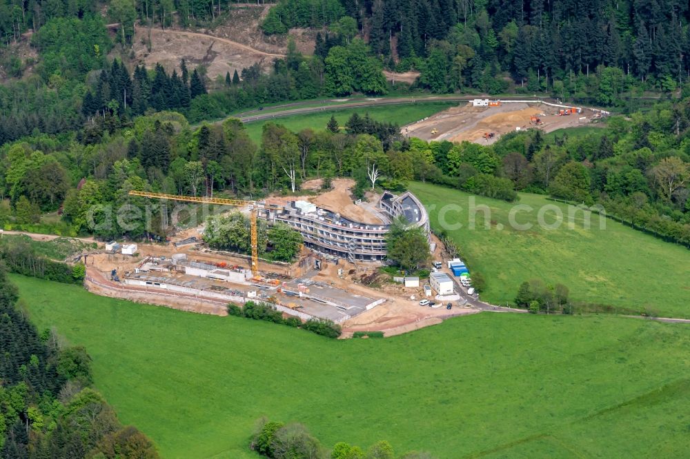 Horben from above - New construction site the hotel complex Luisenhoehe Gesundheitsresort in Horben in the state Baden-Wuerttemberg, Germany