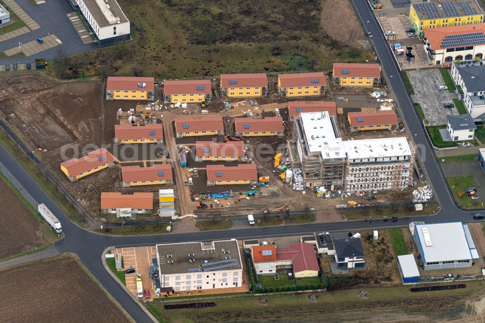 Aerial photograph Ringsheim - New construction site the hotel complex on Mahlberger Strasse in Ringsheim in the state Baden-Wuerttemberg, Germany