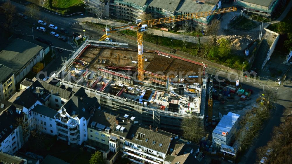 Aerial image Bonn - New construction site the hotel complex Prizeotel in Bonn in the state North Rhine-Westphalia, Germany