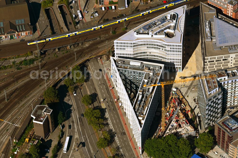 Aerial image Hamburg - New construction site the hotel complex Villa Viva in Hamburg, Germany