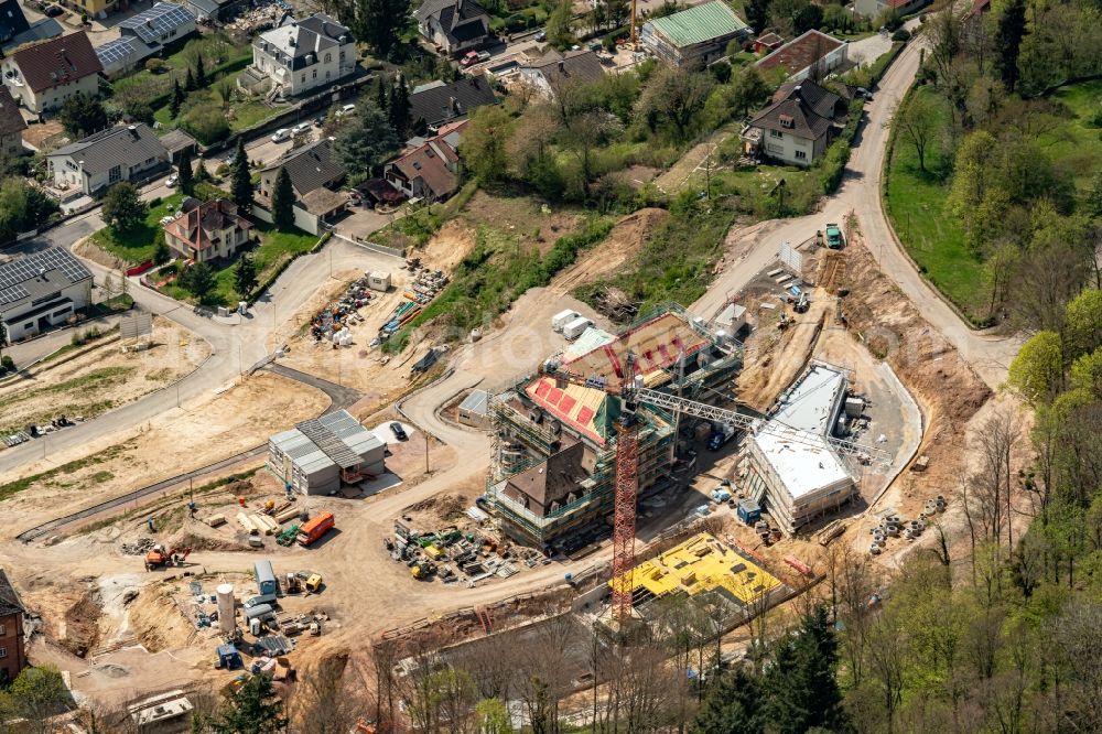 Aerial photograph Lahr/Schwarzwald - Construction site to build a new multi-family residential complex on Altvaterstrasse in Lahr/Schwarzwald in the state Baden-Wuerttemberg, Germany
