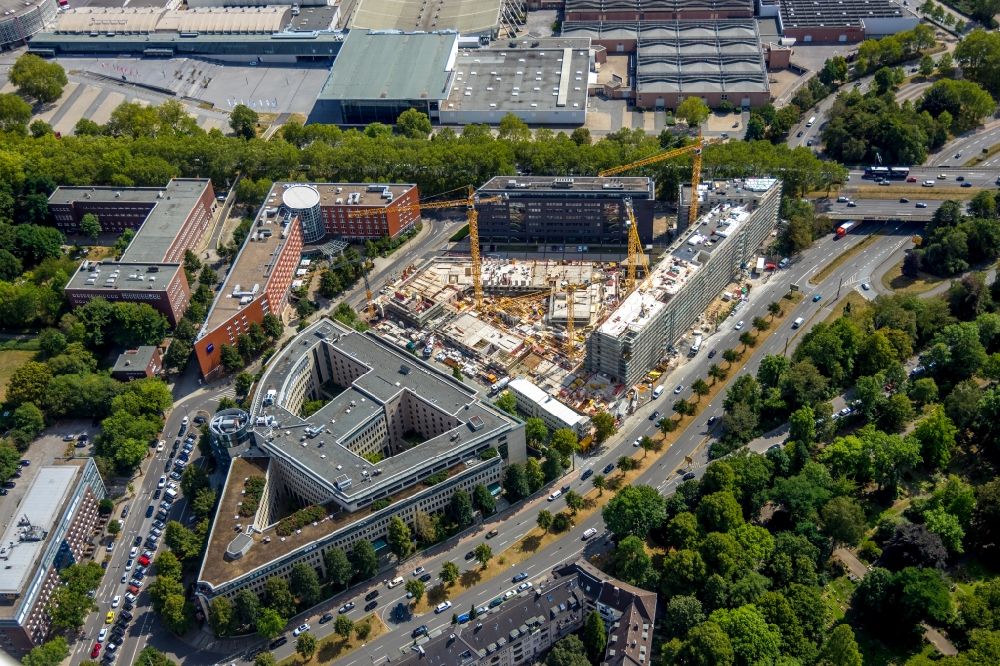 Aerial image Dortmund - Construction site to build a new multi-family residential complex Berswordt- Quartier in Dortmund in the state North Rhine-Westphalia, Germany
