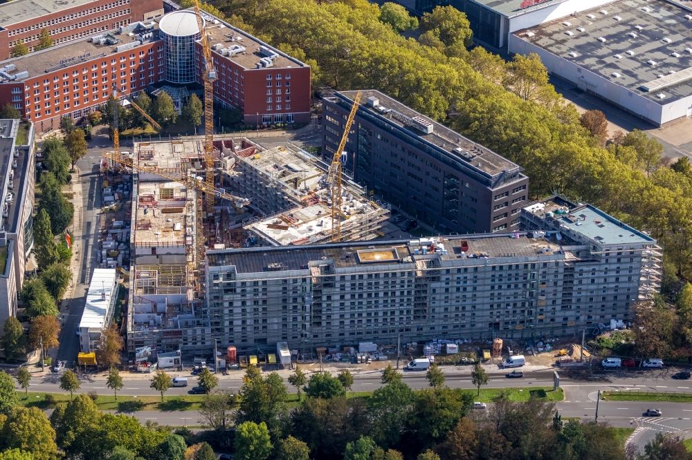 Aerial photograph Dortmund - Construction site to build a new multi-family residential complex Berswordt- Quartier in Dortmund in the state North Rhine-Westphalia, Germany