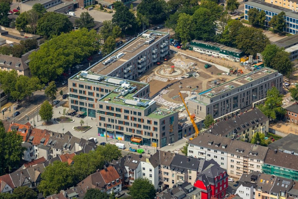 Essen from above - Construction site to build a new multi-family residential complex Cranachhoefe in Essen in the state North Rhine-Westphalia, Germany