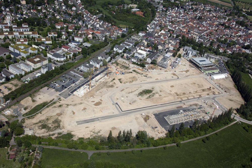 Aerial image Wiesbaden - Construction site to build a new multi-family residential complex Erbenheim Sued in the district Erbenheim in Wiesbaden in the state Hesse, Germany