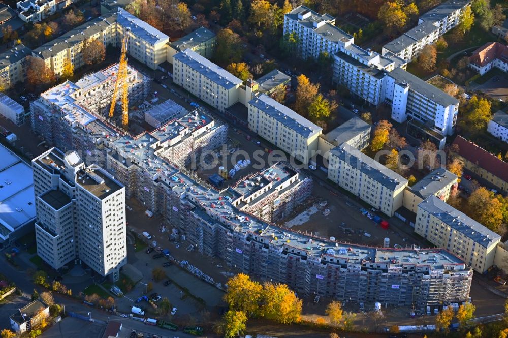 Aerial image Berlin - Construction site to build a new multi-family residential complex Eythstrasse corner Bessemerstrasse in the district Schoeneberg in Berlin, Germany