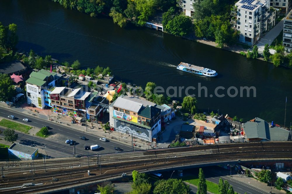 Aerial photograph Berlin - New multi-family residential complex on Holzmarktstrasse in Berlin, Germany