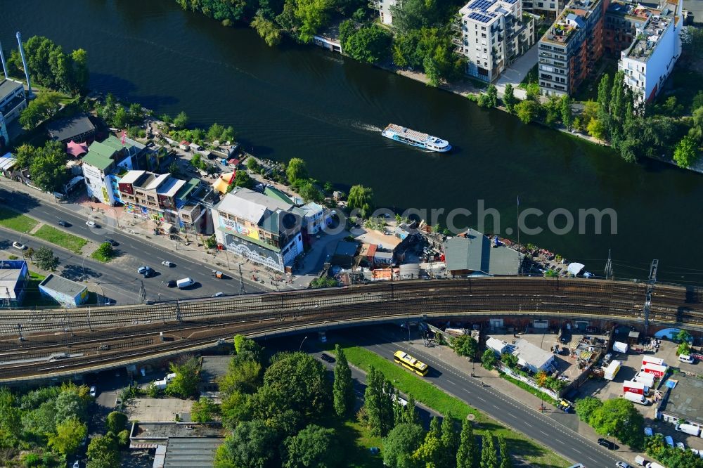 Berlin from the bird's eye view: New multi-family residential complex on Holzmarktstrasse in Berlin, Germany
