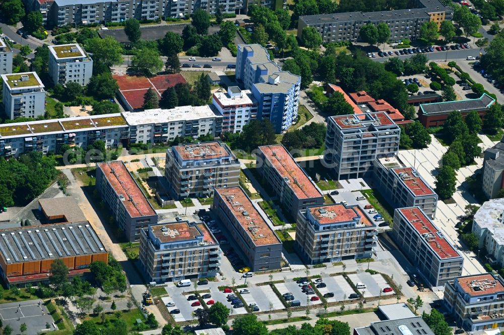 Aerial image Braunschweig - Construction site to build a new multi-family residential complex Isselstrasse - Stoerweg in the district Weststadt in Brunswick in the state Lower Saxony, Germany