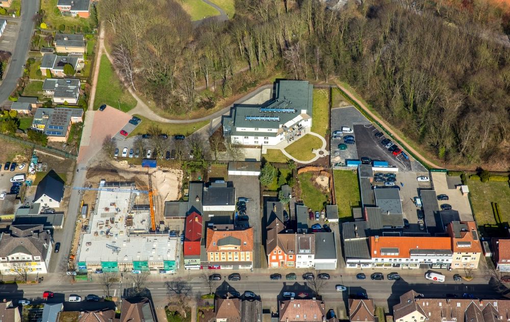 Aerial image Hamm - Construction site to build a new multi-family residential complex of msBau GmbH on Alter Uentroper Weg in the district Norddinker in Hamm in the state North Rhine-Westphalia