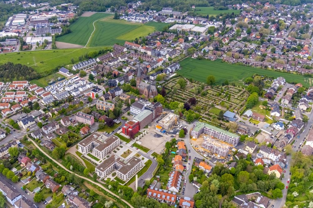 Aerial photograph Herne - Construction site to build a new multi-family residential complex of the project Widumer Quartier on Widumer Strasse in Herne at Ruhrgebiet in the state North Rhine-Westphalia, Germany