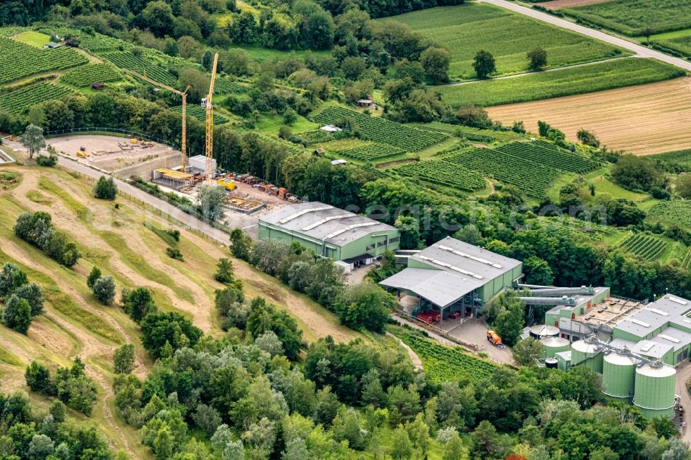 Aerial image Ringsheim - New construction of ZAK Kahlenberg in Ringsheim in the state Baden-Wuerttemberg, Germany