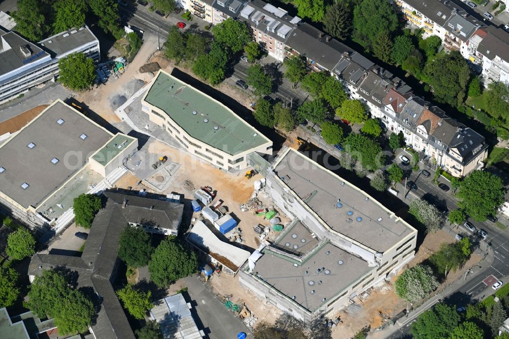 Aerial photograph Bonn - New construction site of the school building Bonns Fuenfte in the district Kessenich in Bonn in the state North Rhine-Westphalia, Germany