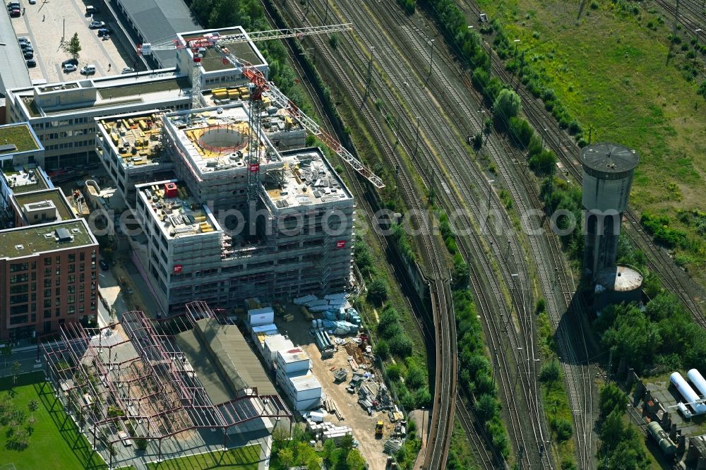 Aerial photograph Hamburg - New construction site of the school building of Kurt-Tucholsky-Stadtteilschule on Recha-Ellern-Weg in Hamburg, Germany