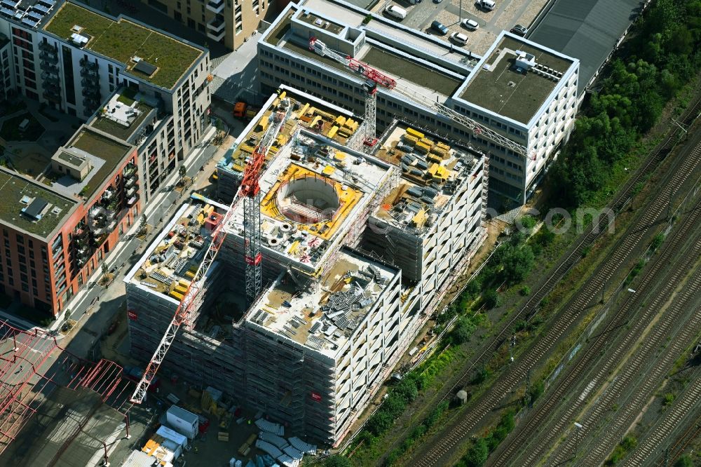 Hamburg from above - New construction site of the school building of Kurt-Tucholsky-Stadtteilschule on Recha-Ellern-Weg in Hamburg, Germany