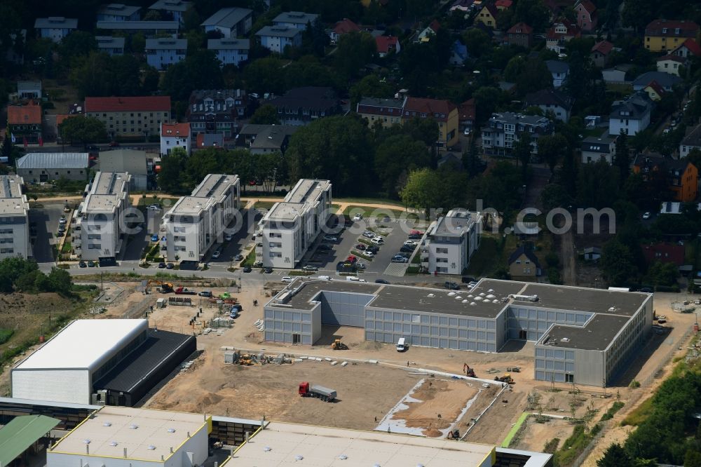 Berlin from the bird's eye view: New construction site of the school building An of Schule in the district Mahlsdorf in Berlin, Germany