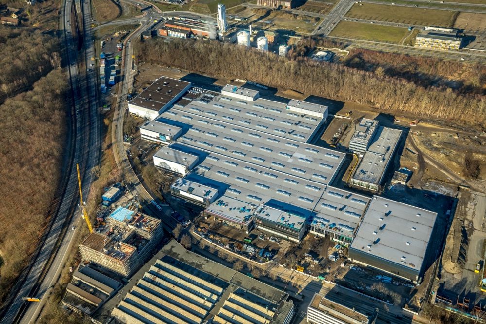 Aerial image Dortmund - Construction site for the new building a?? WILO Campus Dortmund a?? on Nortkirchenstrasse in the district Hoerde in Dortmund in the state North Rhine-Westphalia, Germany