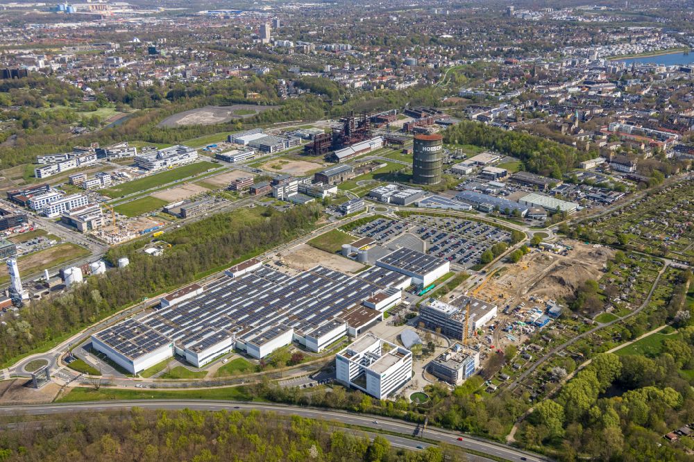 Aerial image Dortmund - Construction site for the new building a?? WILO Campus Dortmund a?? on Nortkirchenstrasse in the district Hoerde in Dortmund in the state North Rhine-Westphalia, Germany