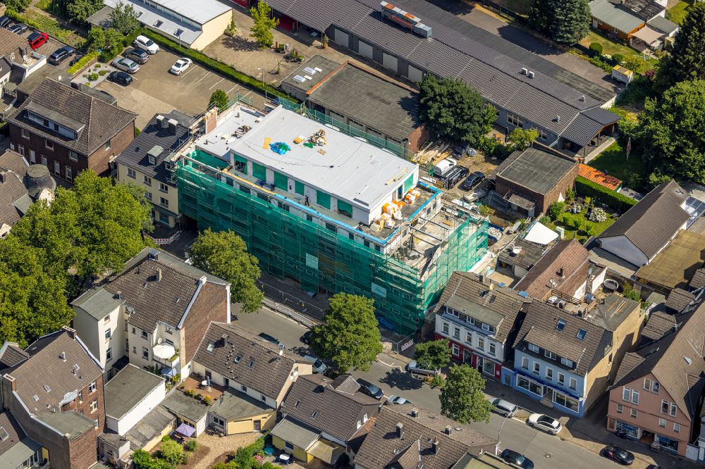 Aerial photograph Dortmund - construction site for the multi-family residential building on street Alte Benninghofer Strasse in the district Clarenberg in Dortmund at Ruhrgebiet in the state North Rhine-Westphalia, Germany