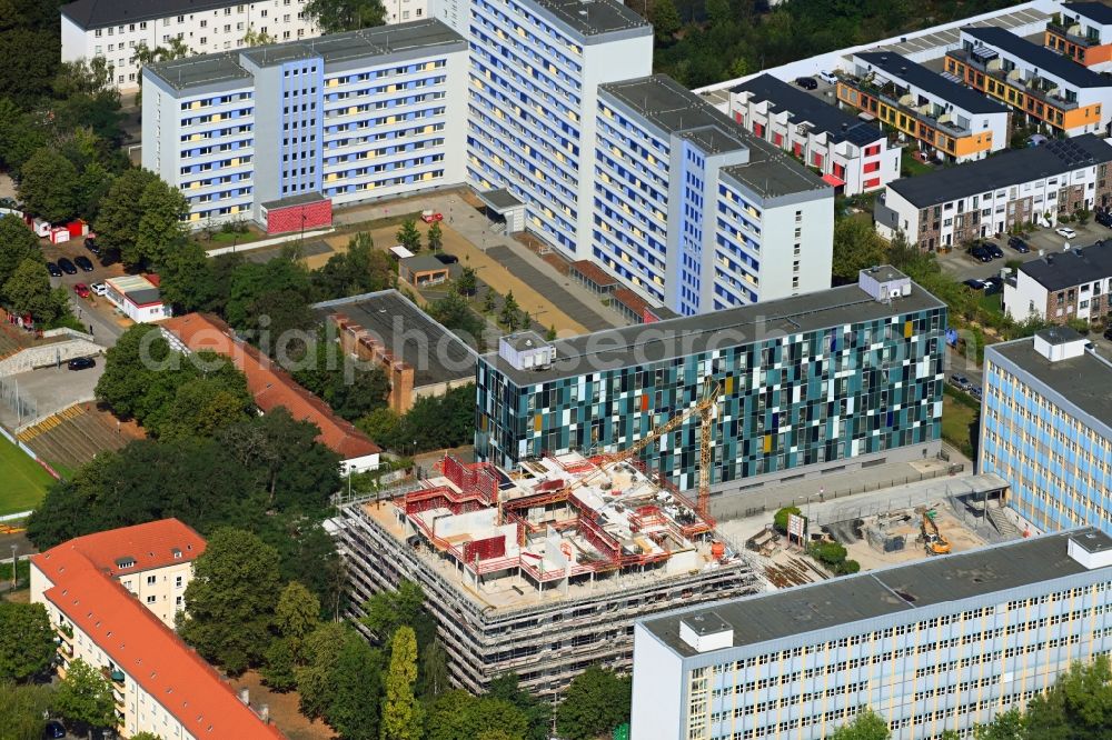 Aerial photograph Berlin - Construction site for the multi-family residential building Gotlinde on Gotlindestrasse in the district Lichtenberg in Berlin, Germany