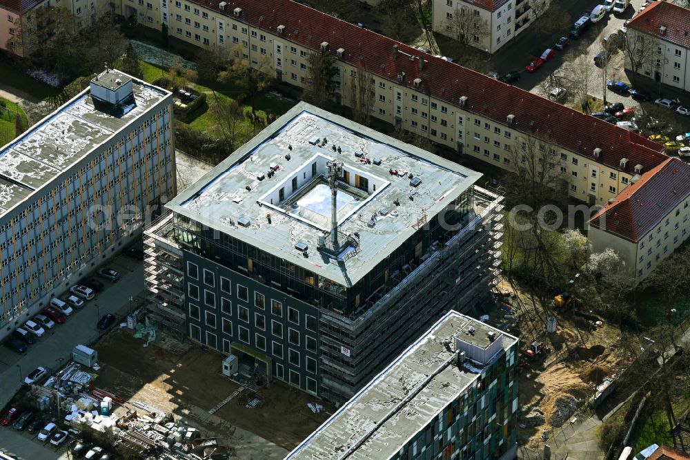 Aerial photograph Berlin - Construction site for the multi-family residential building Gotlinde on Gotlindestrasse in the district Lichtenberg in Berlin, Germany