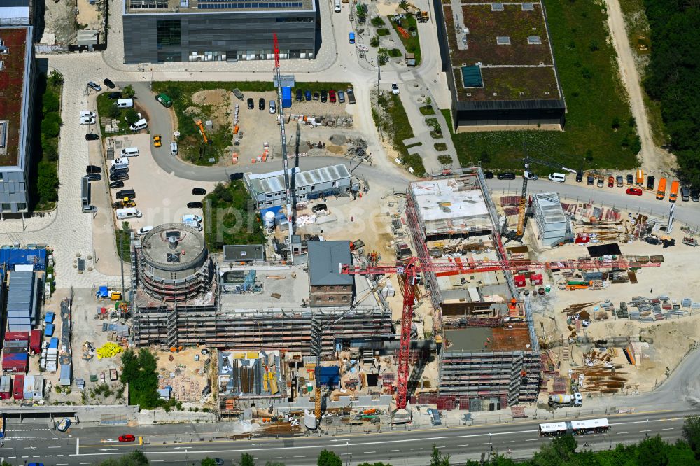Aerial image Ingolstadt - Construction for the reconstruction of Kavalier Dalwigk in the district Altstadt Suedost in Ingolstadt in the state Bavaria, Germany