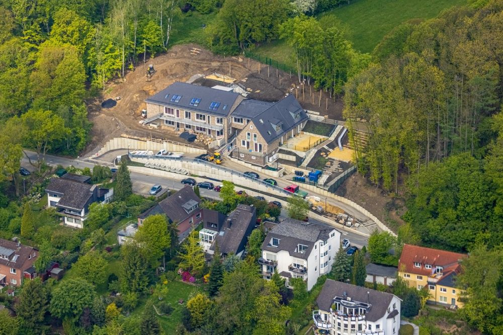 Aerial image Herdecke - New construction site for the construction of a kindergarten building and Nursery school on Bergweg in the district Westende in Herdecke in the state North Rhine-Westphalia, Germany