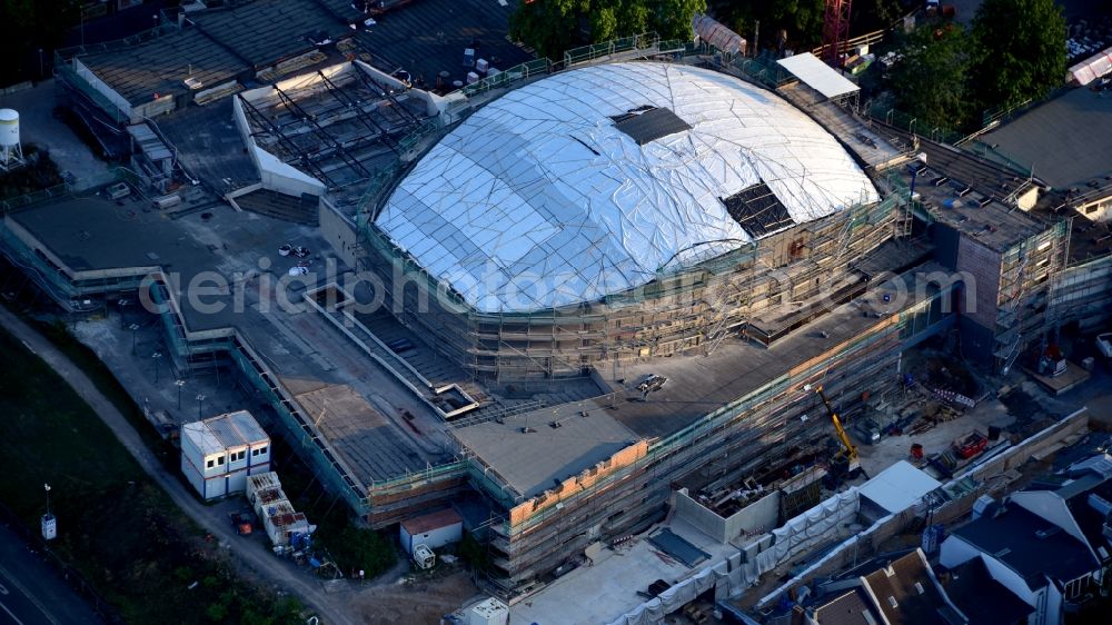 Bonn from the bird's eye view: Renovation of the building of the indoor arena Beethovenhalle Bonn in the district Zentrum in Bonn in the state North Rhine-Westphalia, Germany